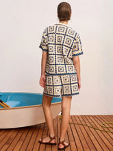 Alémais Blue Dolly Crochet Cotton Shorts