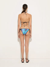 Pucci Turquoise and Blue Vivara Print Triangle Bikini Top