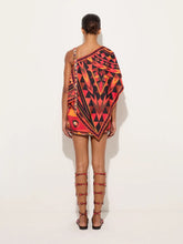 Pucci Orange and Black Occhi Print Dress