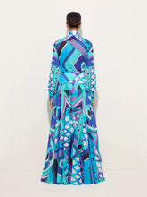 Pucci Turquoise and Blue Vivara Print Skirt