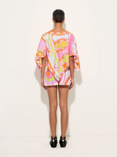 Pucci Soleil Print Silk Kaftan Top