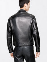 Tom Ford Black Nappa Grain Leather Collar Blouson