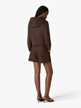 Casablanca Dark Brown Cropped Hooded Sweatshirt