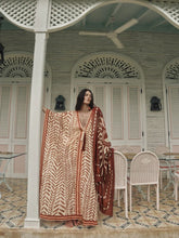 Johanna Ortiz Ecru and Brown The Secret Of The Sun Tunic Dress