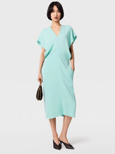 Stella McCartney Mint V-Neck Midi Dress