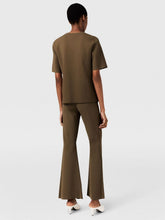 Stella McCartney Brown Compact Knit Trousers