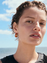 Lizzie Fortunato Peach Zellige Hoop Earrings