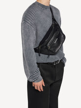 Balenciaga Black Explorer Leather Belt Bag