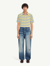MM6 Maison Margiela Blue Distressed Straight-Leg Jeans