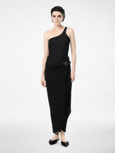 Tom Ford Black Silk Blend Rib Jersey One-Shoulder Top