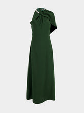 Altuzarra Hunter Green Crawford Silk Maxi Dress