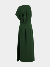 Altuzarra Hunter Green Crawford Silk Maxi Dress