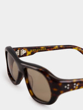 Port Tanger Tortoiseshell Aviator Gray Acetate Sunglasses