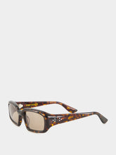 Port Tanger Mektoub Myrrh Olive Rectangular Sunglasses