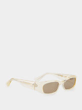 Port Tanger Gold Rectangle Leila Acetate Sunglasses