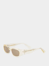 Port Tanger Gold Rectangle Leila Acetate Sunglasses