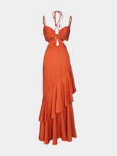 Johanna Ortiz Orange Precious Juniper ankle dress