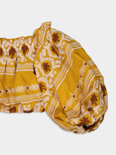 Johanna Ortiz Cañaveral embroidered cotton cropped top