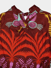 Johanna Ortiz Diwali Printed Cutout Crop Top