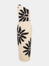 Johanna Ortiz One-Shoulder Palm Print Dress