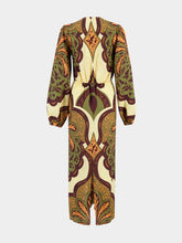 Johanna Ortiz Across Paradise Linen Midi Dress