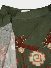 Johanna Ortiz Green Amazon Echoes Wrap Skirt