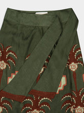 Johanna Ortiz Green Amazon Echoes Wrap Skirt