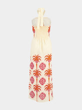 Johanna Ortiz Water Adventure Linen Halter Dress