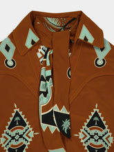 Johanna Ortiz Rust Silk Cabalgando Shirt