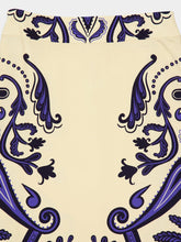 Johanna Ortiz Ecru and Navy Everywhere Skirt