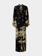 Johanna Ortiz Primera Vez Black and Ecru Maxi Dress