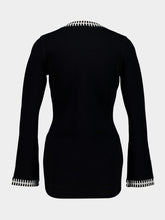 Johanna Ortiz Black and Ecru Eternal Cardigan