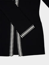 Johanna Ortiz Black and Ecru Eternal Cardigan