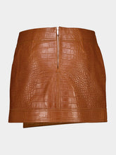 Johanna Ortiz Camel Leather Emerging Skirt