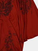 Johanna Ortiz Red Wine Seville Passion Maxi Dress
