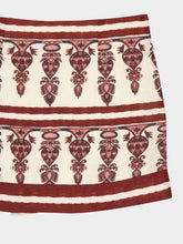 Johanna Ortiz Ecru and Wine Roots Wrap Skirt