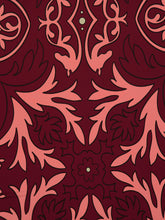 Johanna Ortiz Wine Nuestra Tierra Printed Maxi Dress