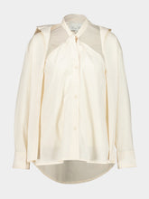 Johanna Ortiz Ecru Modern Inner Balance Bow Shirt