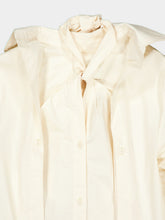 Johanna Ortiz Ecru Modern Inner Balance Bow Shirt