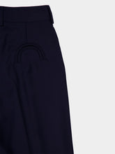 Blazé Milano First Class Navy Wool-Mohair Pants