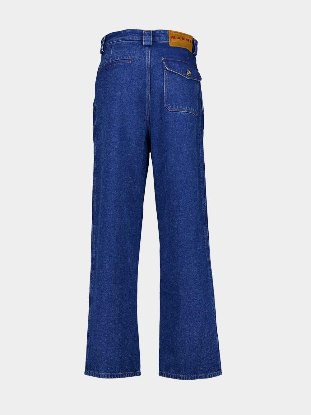 Straight-Leg Denim Trousers