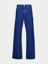 Marni Ocean Blue Straight-Fit Cotton Trousers