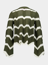 La DoubleJ Cropped Chevron Sweater