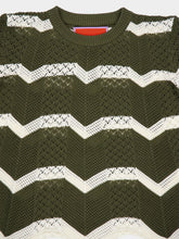 La DoubleJ Cropped Chevron Sweater