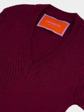 La DoubleJ Silk-Cashmere V-Neck Kick Top