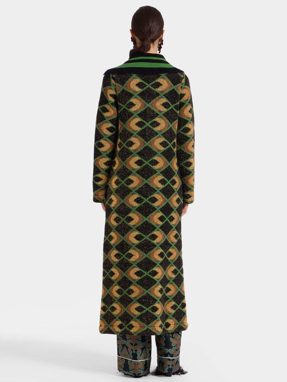 Half-Light Jacquard Maxi Coat