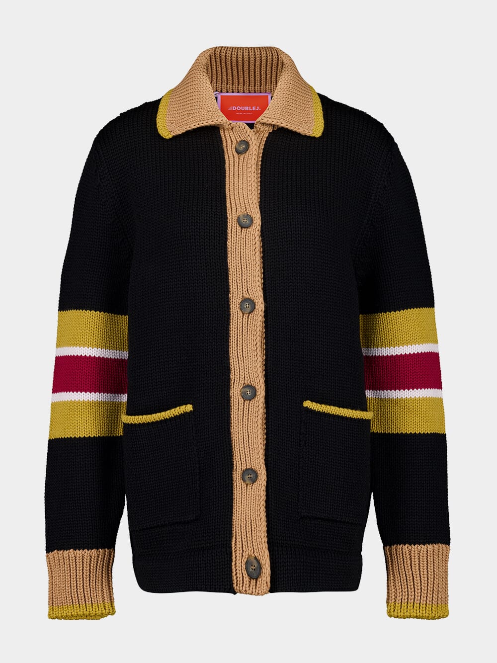 Black No Fuss Wool Cardigan