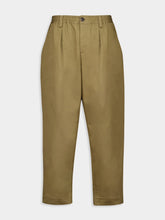Marni Olive Gabardine Cropped Trousers
