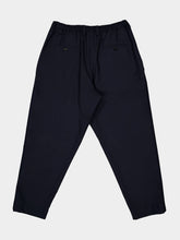 Marni Blue Black Cropped Tropical Wool Trousers