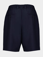 Marni Navy Wool Bermuda Shorts
